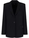 Shop Armani Exchange Single-breasted Blazer In Black