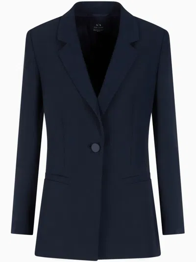 ARMANI EXCHANGE SINGLE-BREASTED BLAZER