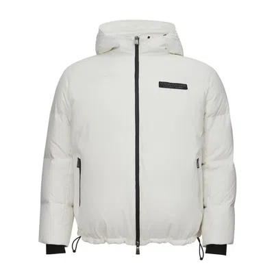 Armani Exchange Sleek Polyester Jacket For Men's Men In White
