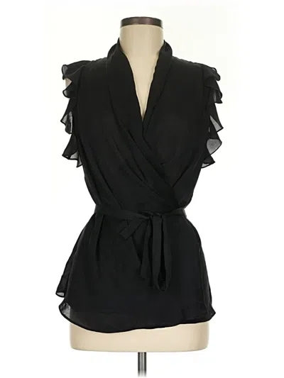 Pre-owned Armani Exchange Sleeveless Blouse In Black