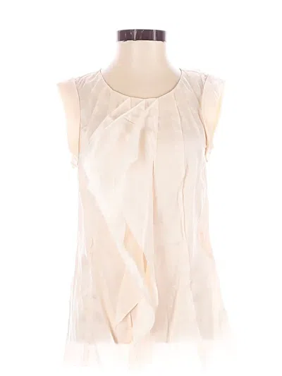 Pre-owned Armani Exchange Sleeveless Blouse In Ivory
