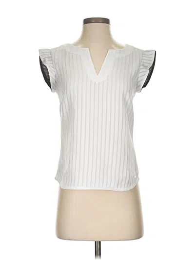 Pre-owned Armani Exchange Sleeveless Blouse In White