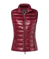 Armani Exchange Sleeveless Cotton Jacket In Red