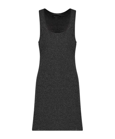 Armani Exchange Sleeveless Dress In Black