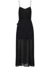 Armani Exchange Sleeveless Dress In Black
