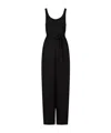 Armani Exchange Sleeveless Jumpsuit In Black