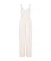 Armani Exchange Belted Jumpsuit In White