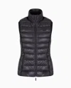 Armani Exchange Light Weight Real Down Vest In Black