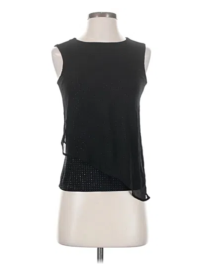 Pre-owned Armani Exchange Sleeveless Top Black Halter Neckline Tops