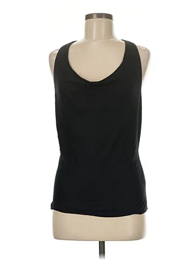 Pre-owned Armani Exchange Sleeveless Top Black Halter Neckline Tops