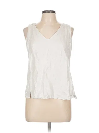 Pre-owned Armani Exchange Sleeveless Top Gray V Neck Tops
