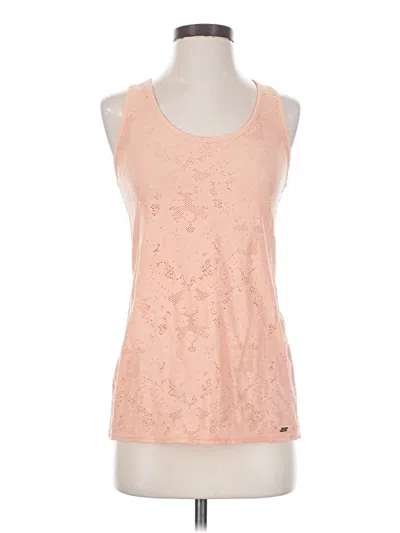 Pre-owned Armani Exchange Sleeveless Top Orange Scoop Neck Tops