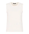 Armani Exchange Sleeveless Vest In White