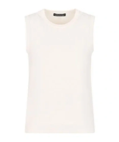 Armani Exchange Sleeveless Vest In White