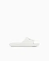 Armani Exchange Slides In Technical Fabric In White