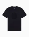 Armani Exchange Slim Fit Circle Print T-shirt In Black