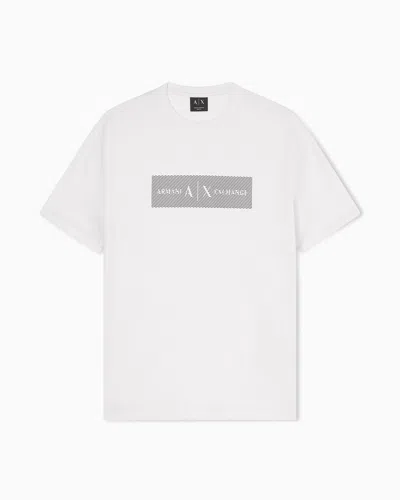 Armani Exchange Slim Fit Cotton T-shirt In White
