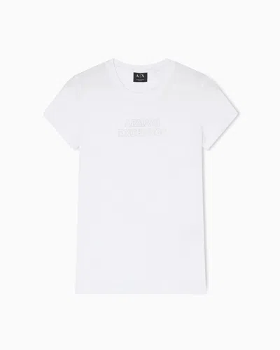 Armani Exchange Slim Fit Cotton T-shirt In White