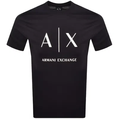 Armani Exchange Slim Fit Crew Neck T Shirt Navy In Blue