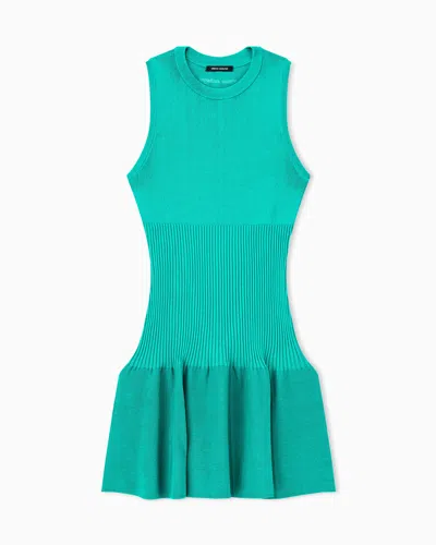 Armani Exchange Slim Fit Dress In Knitted Recycled Viscose In Multi