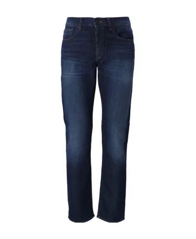 Armani Exchange Slim-fit Faded Denim Jeans In Black