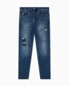 Armani Exchange Slim Fit Jeans In Stretch Denim In Blue