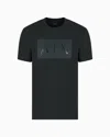 Armani Exchange Slim Fit Jersey T-shirt With Logo In Green
