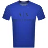 Armani Exchange Slim Fit Logo T Shirt Blue