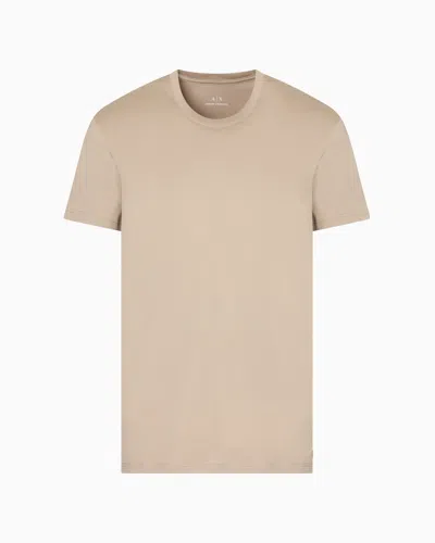 Armani Exchange Slim Fit Pima Cotton T-shirt In Brown