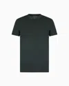 Armani Exchange Regular Fit Pima Cotton T-shirt In Green