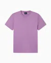 Armani Exchange Slim Fit Pima Cotton T-shirt In Purple