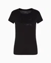 ARMANI EXCHANGE SLIM FIT PIMA COTTON T-SHIRT WITH VINYL EFFECT LOGO