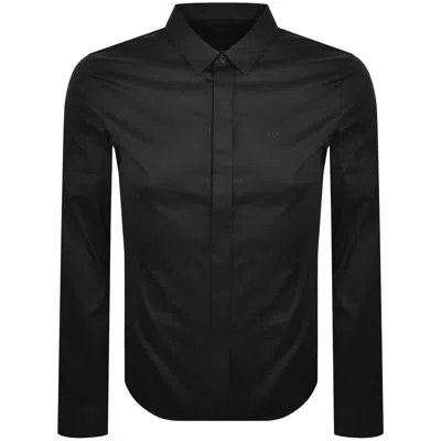Armani Exchange Slim Fit Shirt Black
