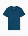 Armani Exchange Slim Fit T-shirt In Pima Cotton Jersey In Blue