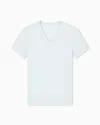 Armani Exchange Slim Fit T-shirt In Pima Cotton Jersey In White