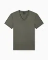 Armani Exchange Slim Fit T-shirt In Pima Cotton Jersey In Gray