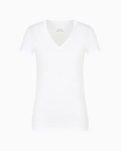Armani Exchange Logo-print Cotton T-shirt In White