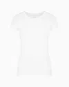 Armani Exchange Slim Fit T-shirt In Pima Cotton Jersey In White
