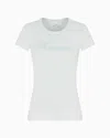 Armani Exchange Slim Fit T-shirt In Stretch Cotton Jersey In White
