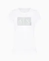 Armani Exchange Slim Fit T-shirt In Stretch Cotton Jersey In White