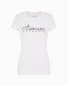 Armani Exchange Slim Fit T-shirt In Stretch Cotton Jersey In White