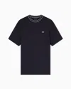 Armani Exchange Slim Fit T-shirt In Technical Fabric In Black
