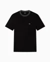 Armani Exchange Slim Fit T-shirt In Technical Fabric In Black
