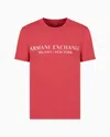 Armani Exchange Slim Fit T-shirt With Logo In Red