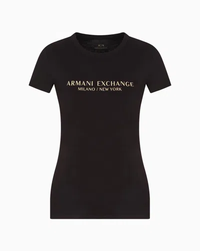 Armani Exchange Official Store Slim Fit T-shirts In Noir