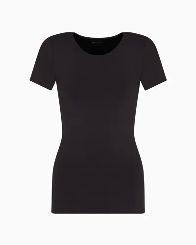 Armani Exchange Slim Fit T-shirts In Black