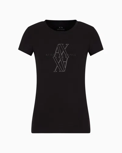 Armani Exchange Slim Fit T-shirts In Black