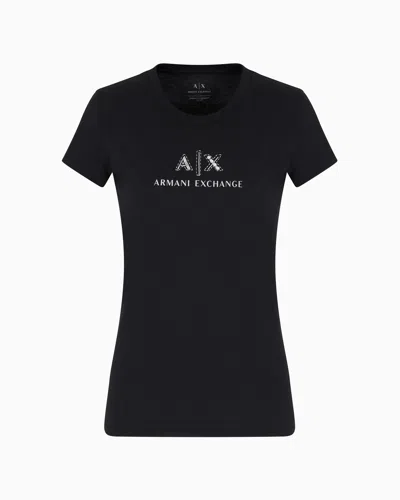 Armani Exchange Slim Fit T-shirts In Black