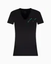 Armani Exchange Slim Fit T-shirts In Black