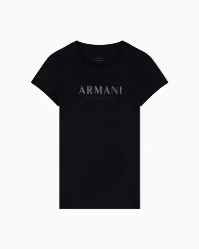 Armani Exchange Slim Fit T-shirts In Black